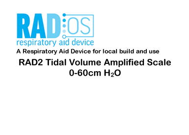RAD2 Tidal Volume Amplified Scale 0-60cm H<sub>2</sub>O
